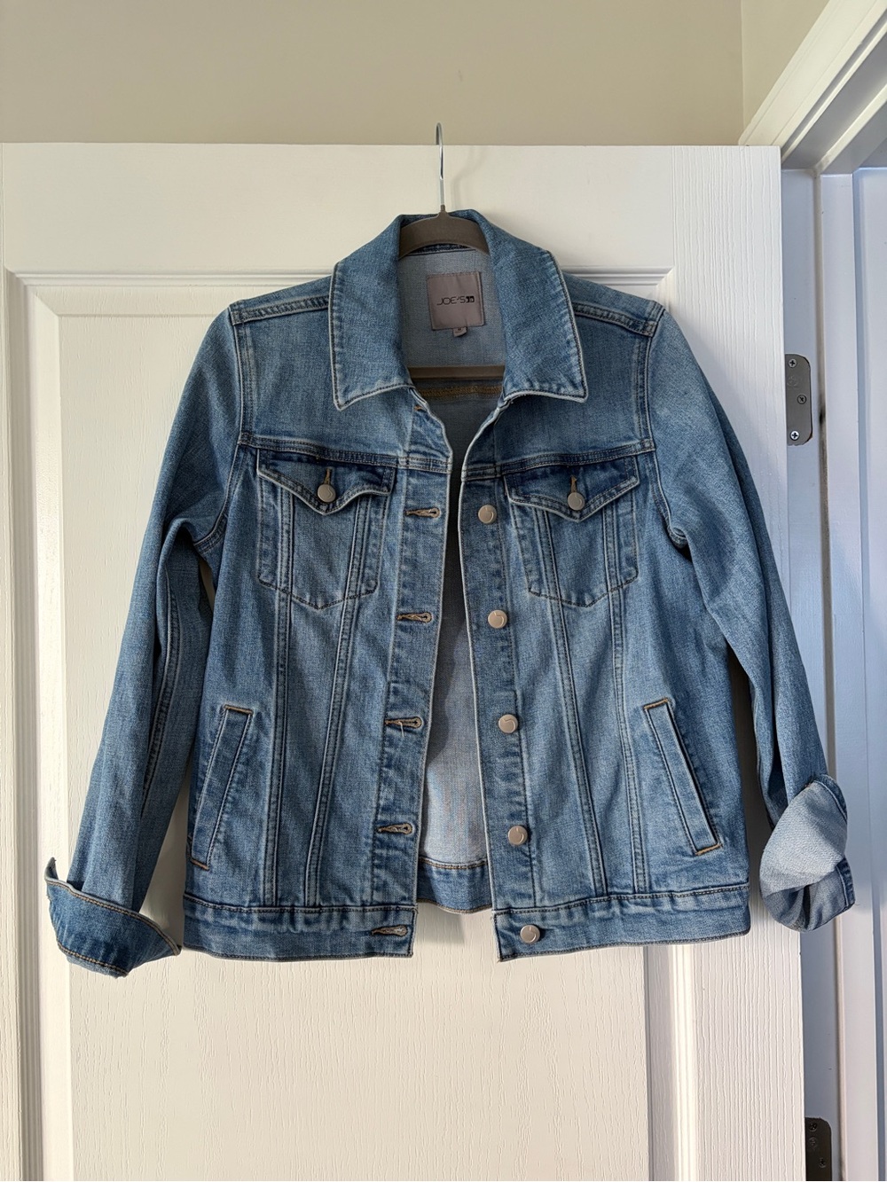 Joe's Jeans Light Wash Denim Jacket in Blue